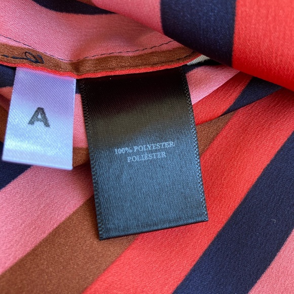 Ann Taylor Red & Black Stripe Button Front Blouse Size Small - Picture 14 of 14